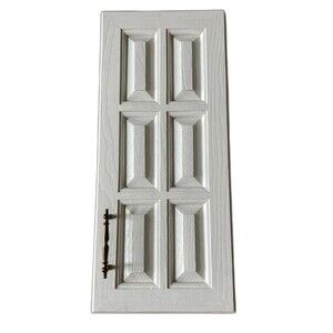 1 1950s Vintage White Mid-Century Modern Kitchen Bath Cabinet Doors by TriPac